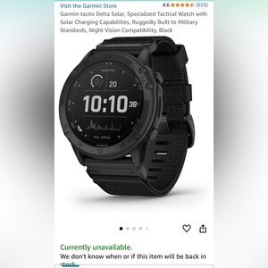 Men’s Garmin Tactix Delta Solar Addition Watch